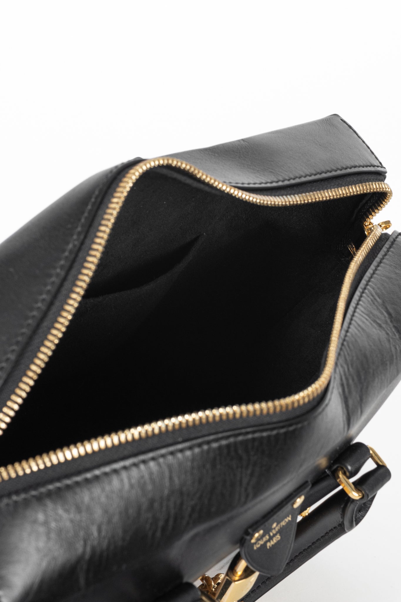 Louis Vuitton City Malle MM Monogram Reverse & Calfskin Handbag