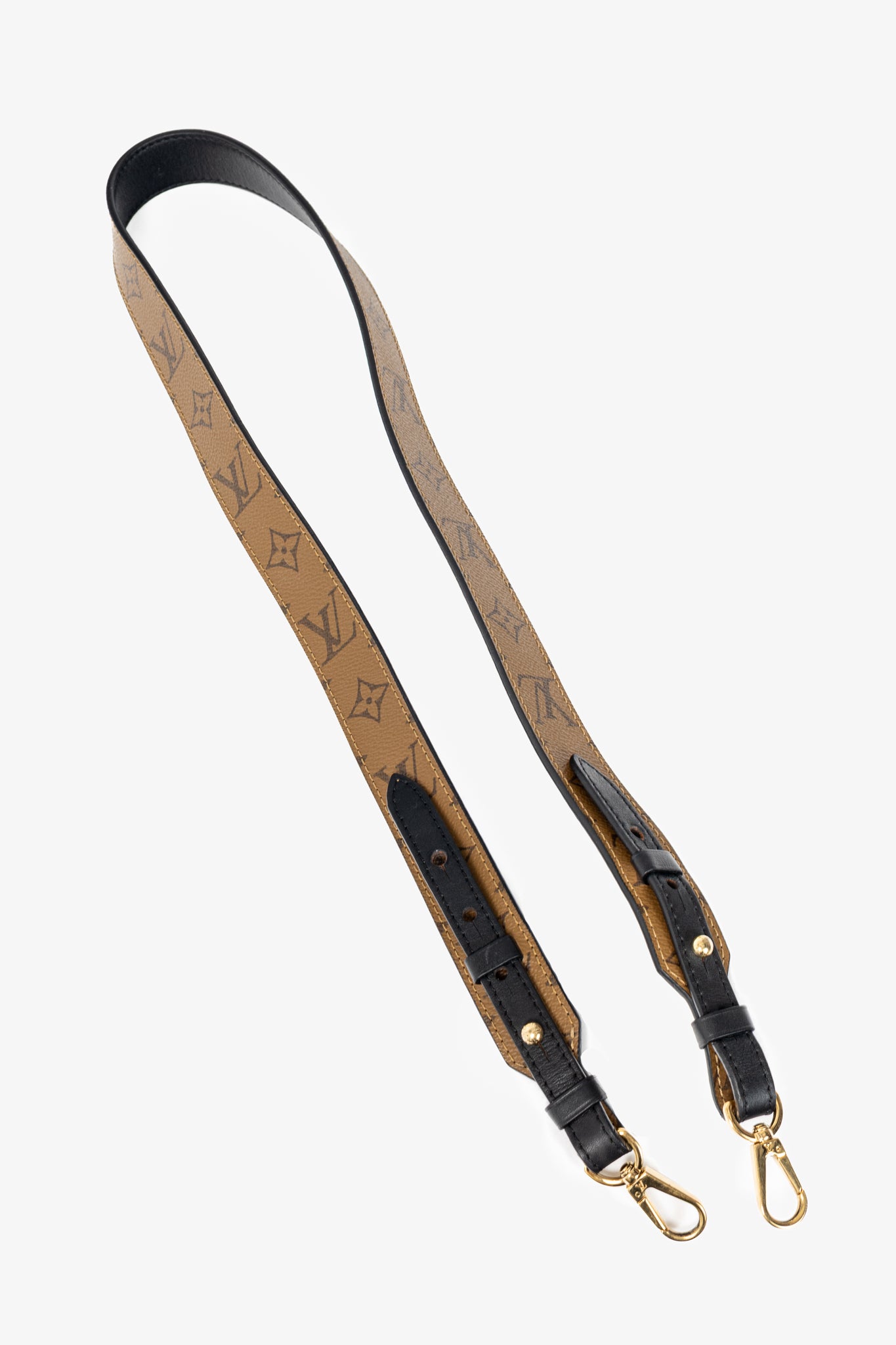 Louis Vuitton Monogram Reverse Canvas & Leather Bandouliere Bag Strap