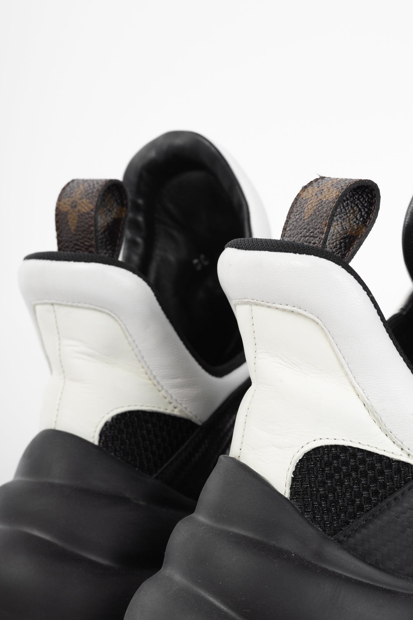 Louis Vuitton Archlight Black & White Chunky Lace-Up Sneakers