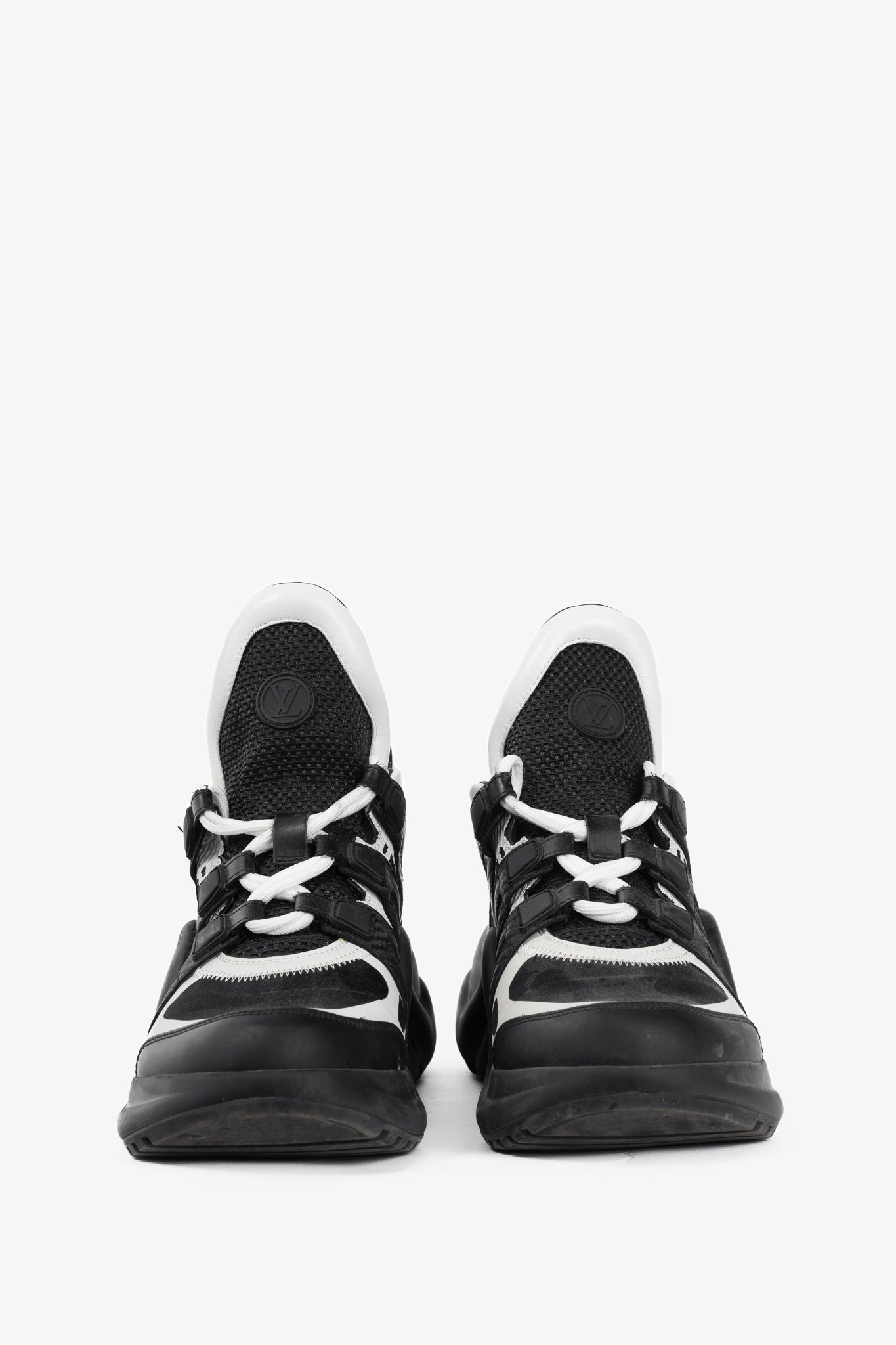 Louis Vuitton Archlight Black & White Chunky Lace-Up Sneakers