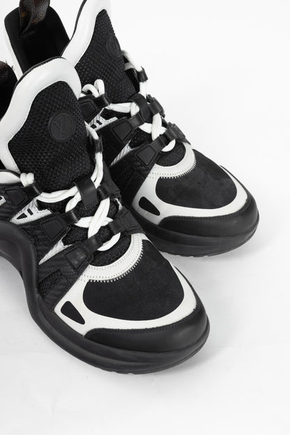 Louis Vuitton Archlight Black & White Chunky Lace-Up Sneakers