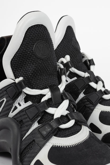 Louis Vuitton Archlight Black & White Chunky Lace-Up Sneakers
