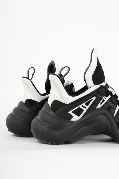 Louis Vuitton Archlight Black & White Chunky Lace-Up Sneakers