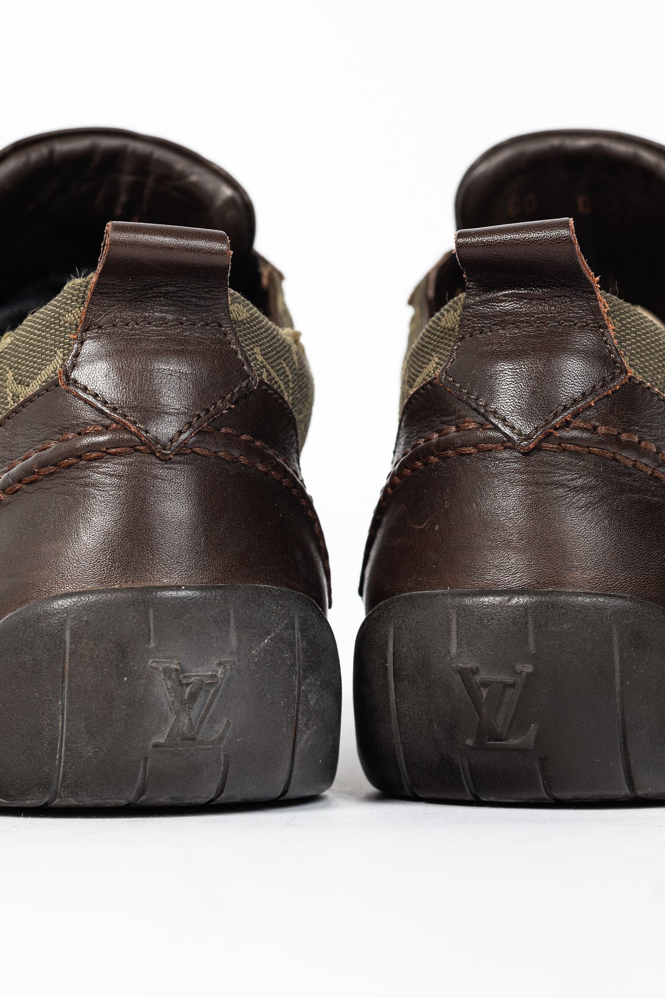 Louis Vuitton Khaki Mini Lin Monogram Canvas Sneakers