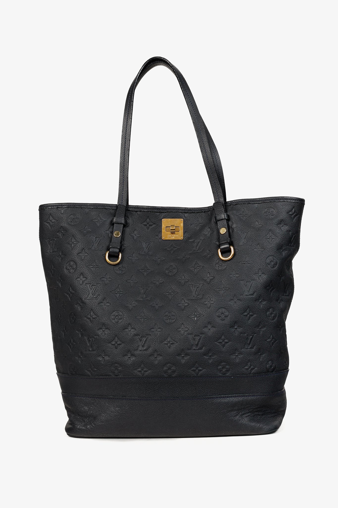 Louis Vuitton Citadine PM Bleu Infini Empreinte Monogram Leather Tote
