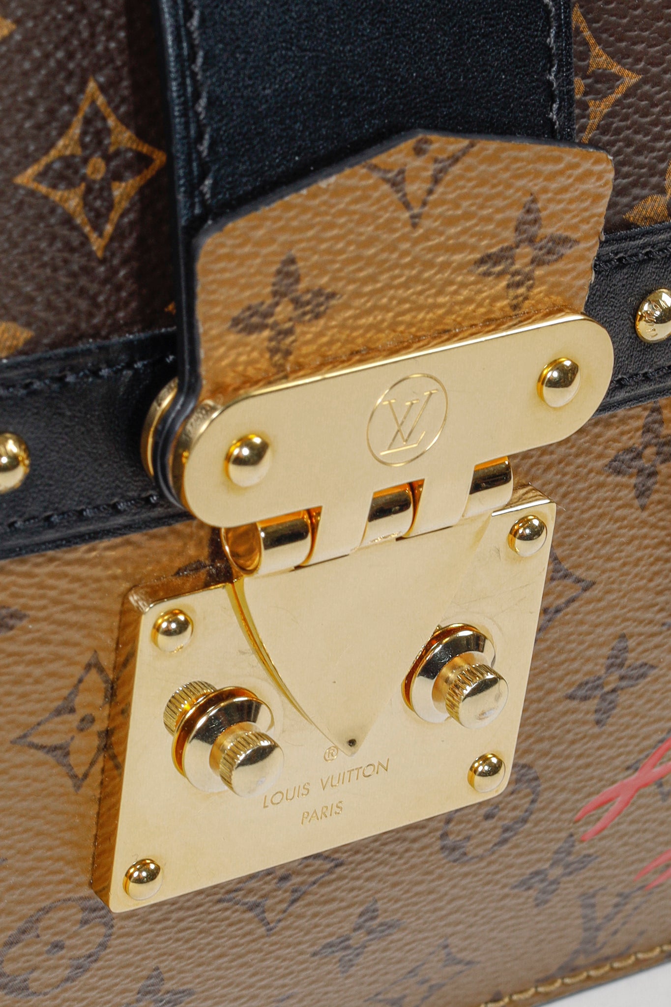 Louis Vuitton Reverse Monogram Canvas Trunk Clutch Bag