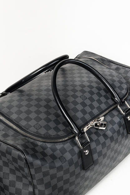 Louis Vuitton Roadster 50 Graphite Damier Coated Canvas Duffle Bag