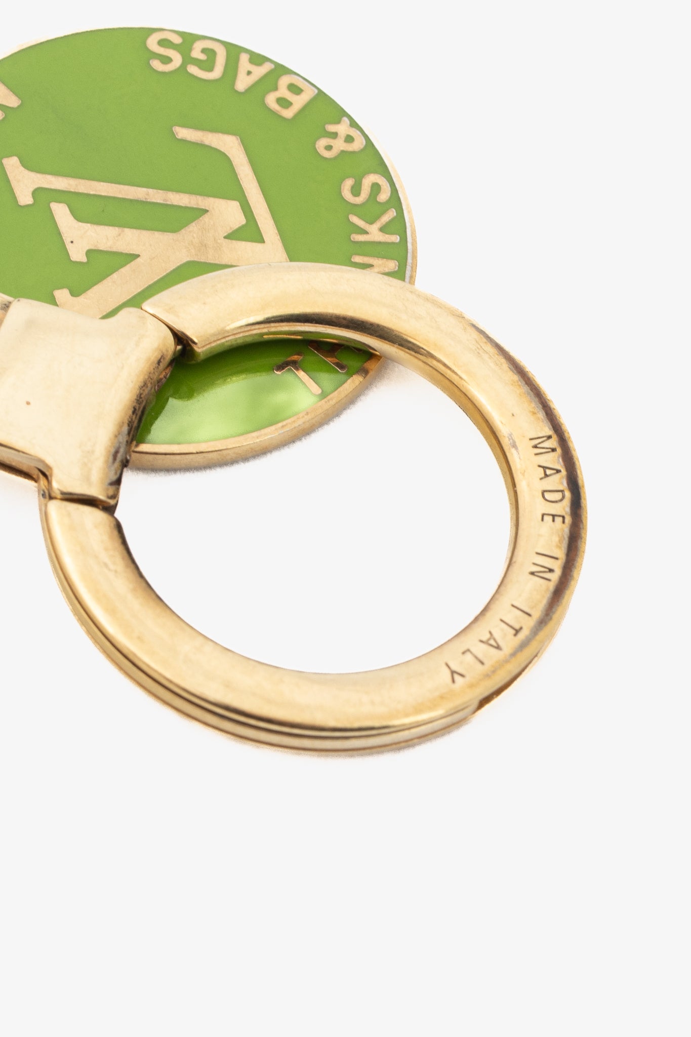 Louis Vuitton Globe Charm Chains Multicolore Gold-Tone Key Ring