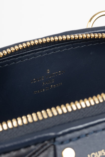 Louis Vuitton Alma BB Navy Blue Malletage Leather Tote