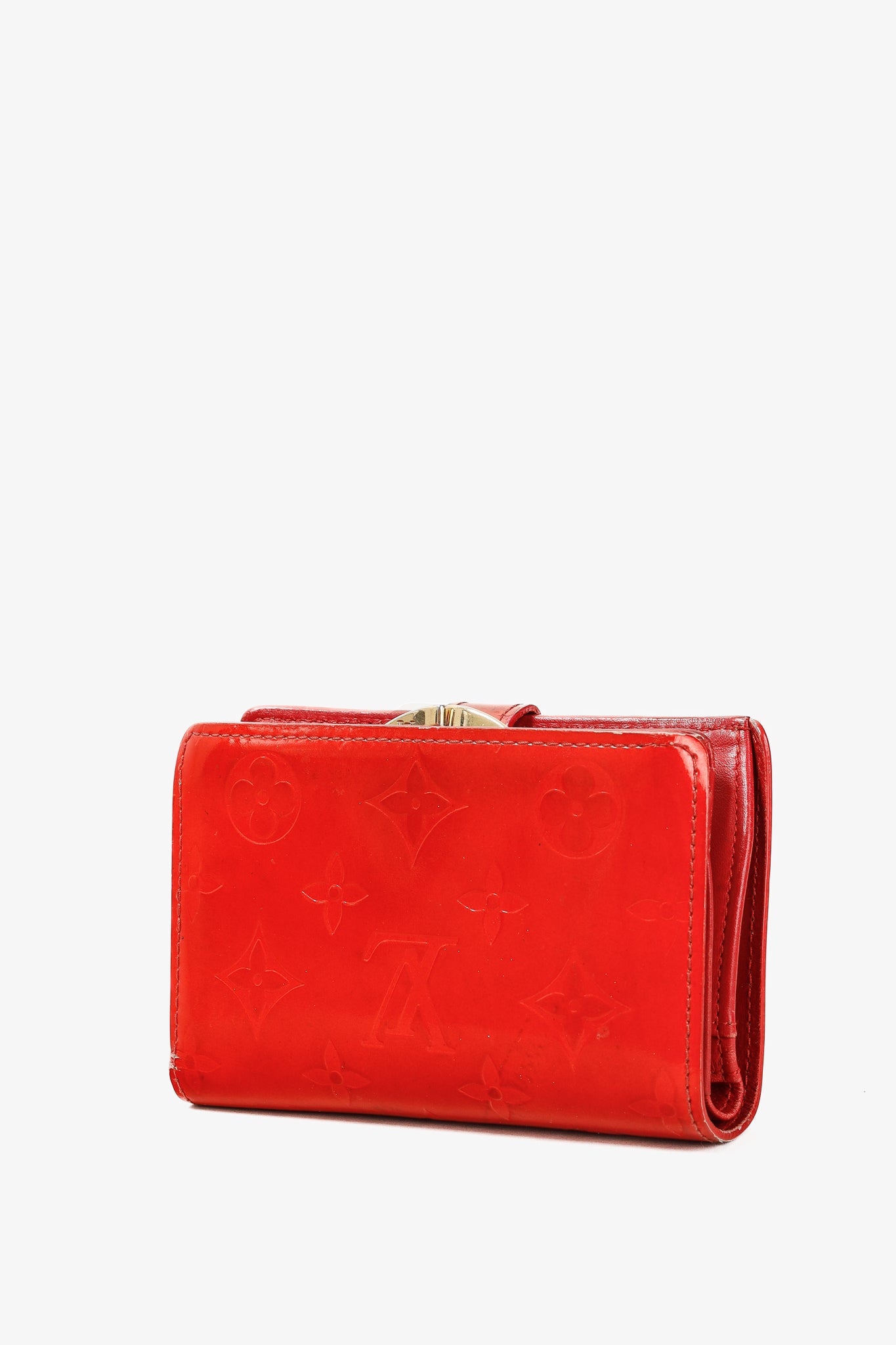 Louis Vuitton Pomme D'Amour Vernis Monogram French Purse Wallet