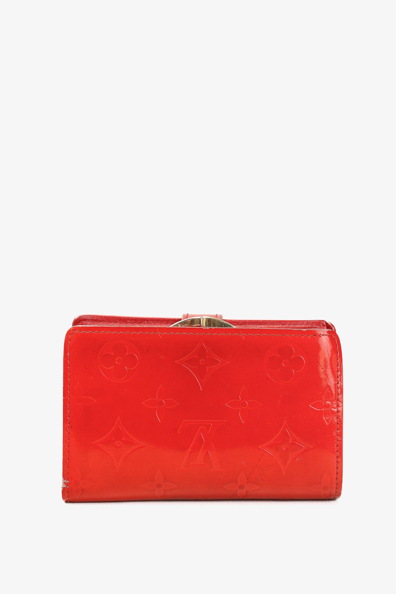 Louis Vuitton Pomme D'Amour Vernis Monogram French Purse Wallet