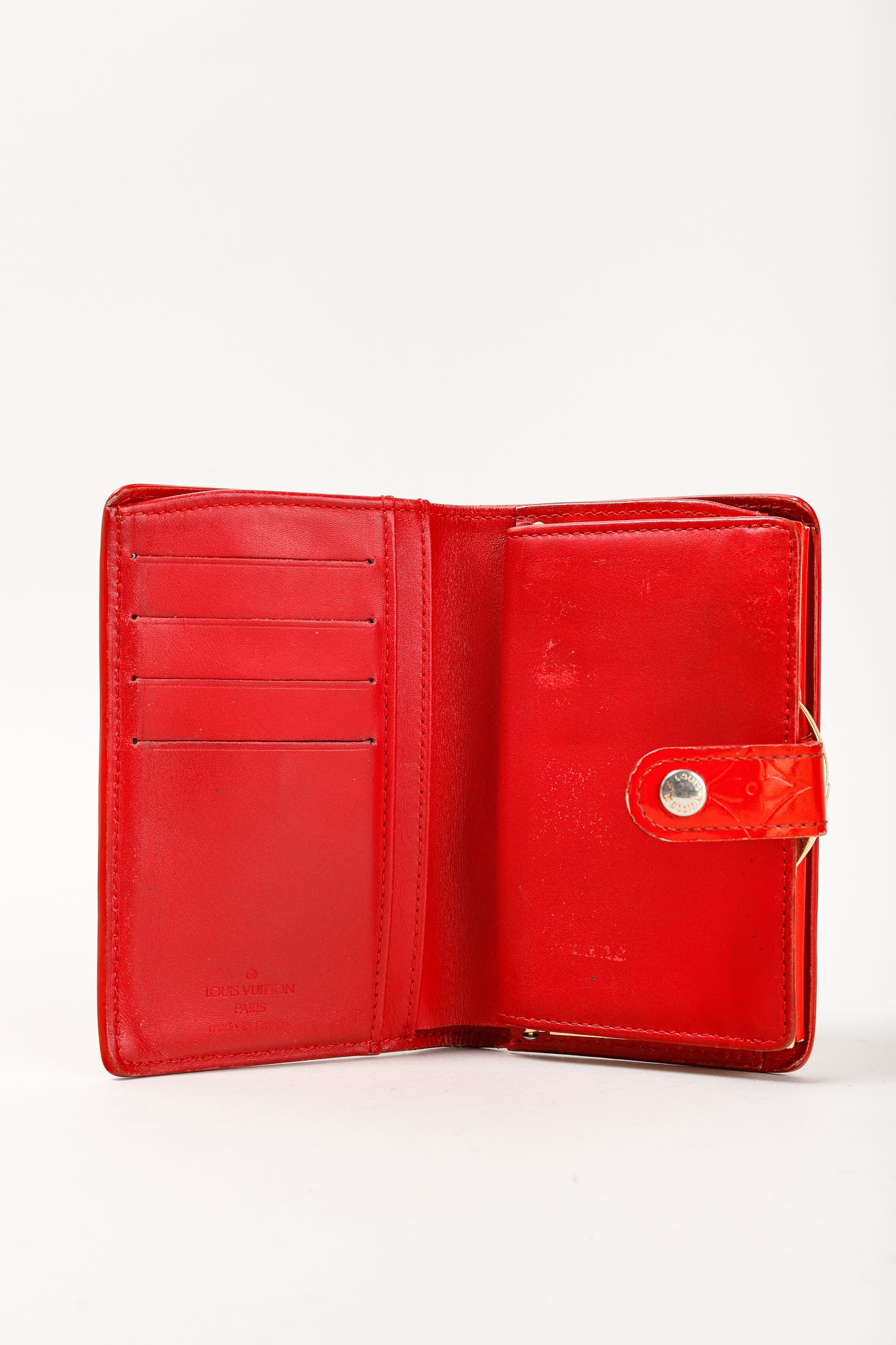 Louis Vuitton Pomme D'Amour Vernis Monogram French Purse Wallet