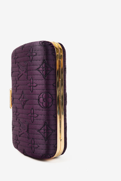 Louis Vuitton Minaudière Plum Monogram Motard Clutch