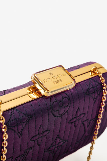 Louis Vuitton Minaudière Plum Monogram Motard Clutch