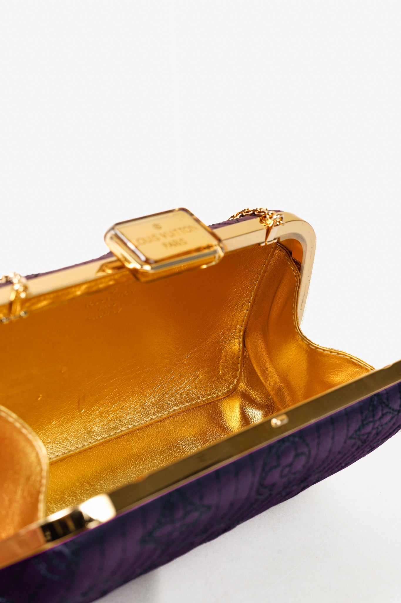 Louis Vuitton Minaudière Plum Monogram Motard Clutch