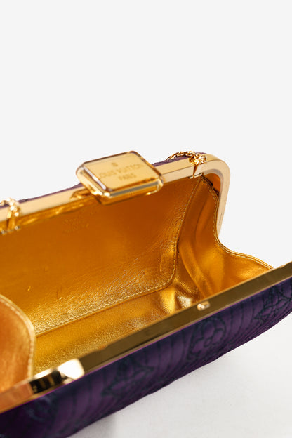 Louis Vuitton Minaudière Plum Monogram Motard Clutch