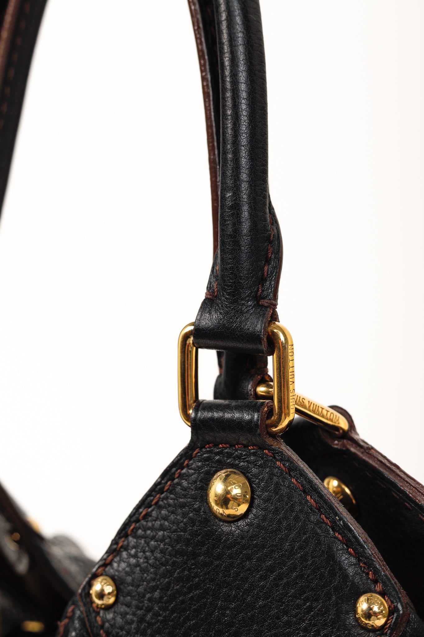 Louis Vuitton Mahina L Black Perforated Monogram Leather Hobo