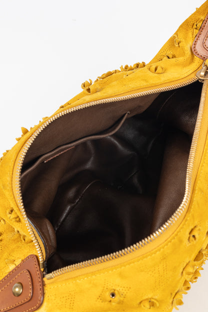 Louis Vuitton Onatah Fleurs GM Mais Suede Hobo Bag
