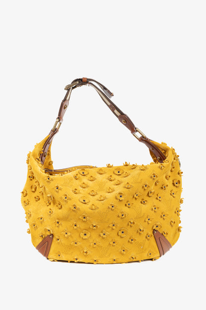 Louis Vuitton Onatah Fleurs GM Mais Suede Hobo Bag