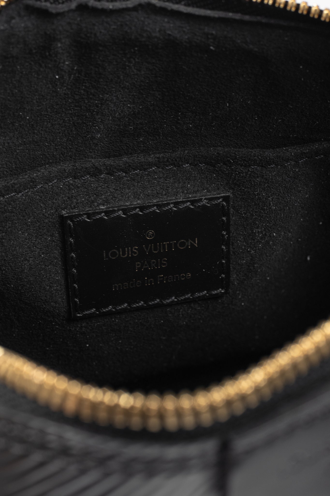 Louis Vuitton Alma Mini Noir Epi Chain-Strap Shoulder Bag