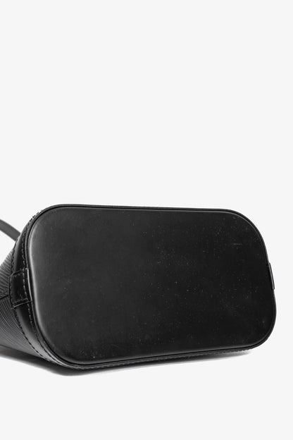 Louis Vuitton Alma Mini Noir Epi Chain-Strap Shoulder Bag