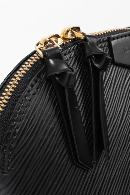 Louis Vuitton Alma Mini Noir Epi Chain-Strap Shoulder Bag