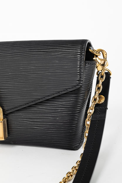 Louis Vuitton Padlock on Strap Black Epi Crossbody Belt Bag