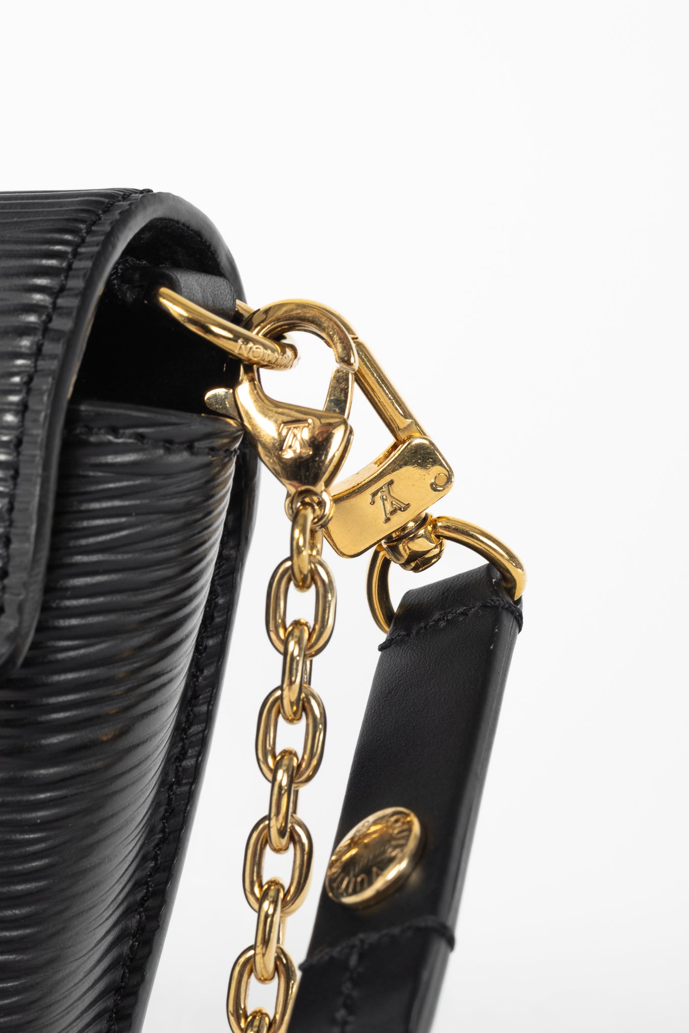 Louis Vuitton Padlock on Strap Black Epi Crossbody Belt Bag