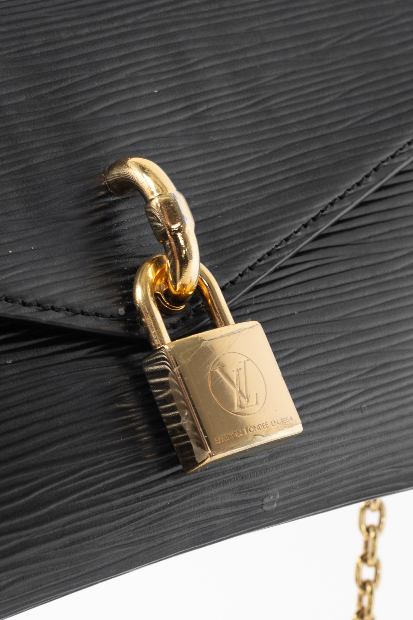 Louis Vuitton Padlock on Strap Black Epi Crossbody Belt Bag