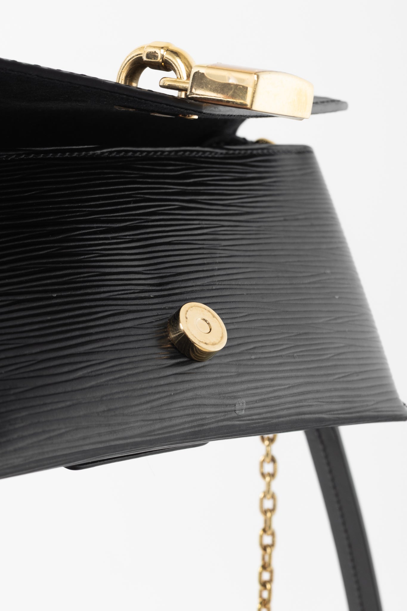 Louis Vuitton Padlock on Strap Black Epi Crossbody Belt Bag
