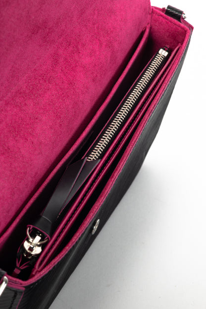 Louis Vuitton Felicie Noir & Fuchsia Epi Leather Pochette
