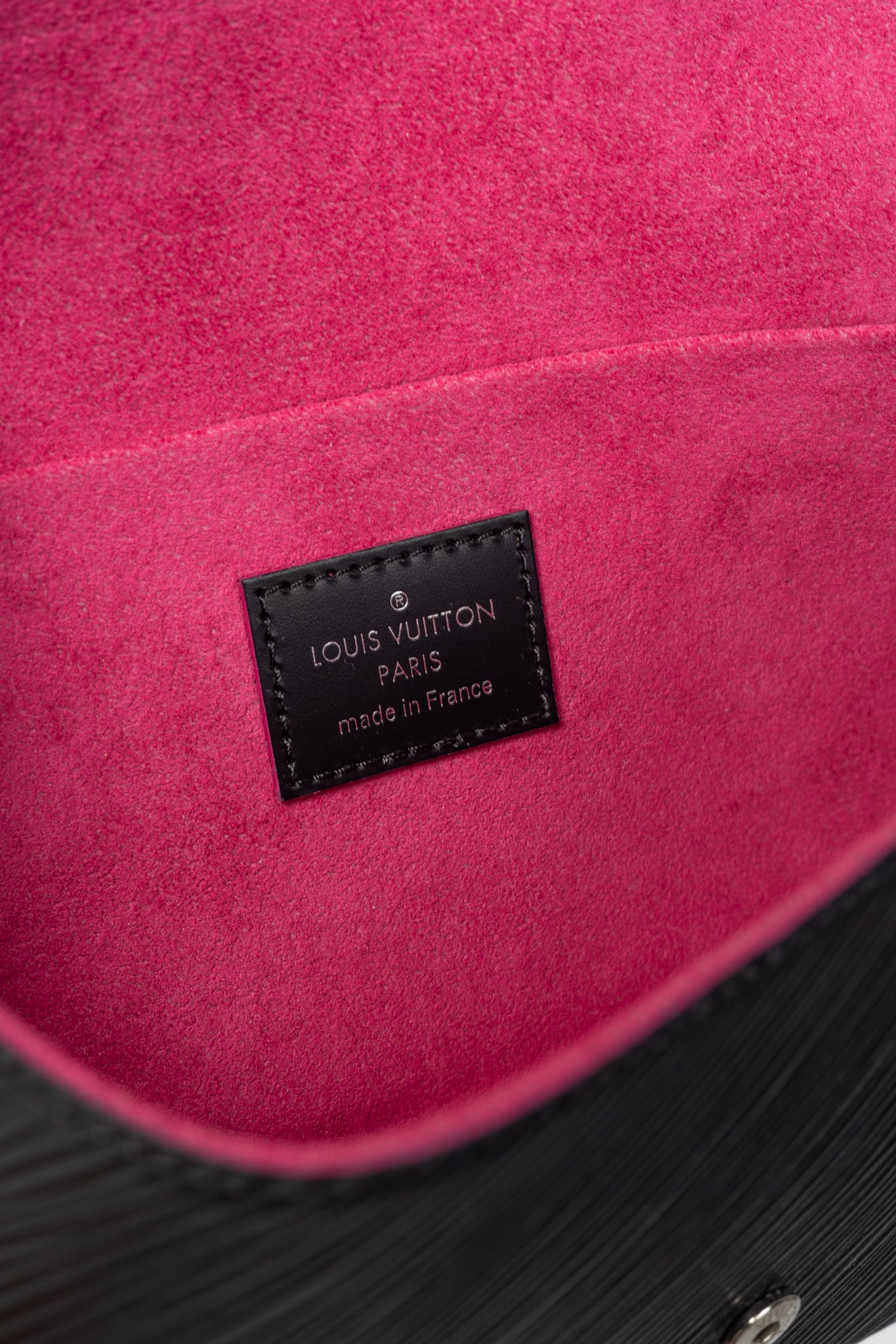 Louis Vuitton Felicie Noir & Fuchsia Epi Leather Pochette