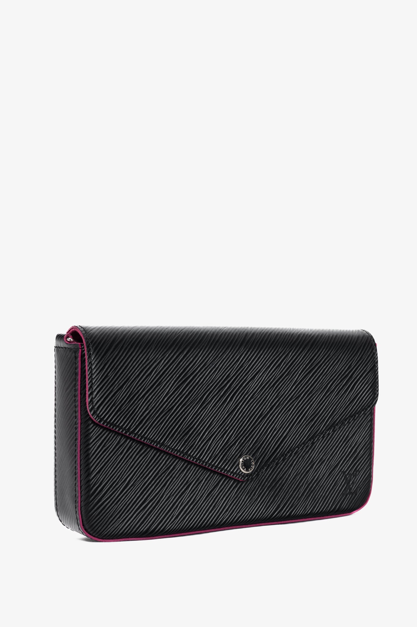 Louis Vuitton Felicie Noir & Fuchsia Epi Leather Pochette