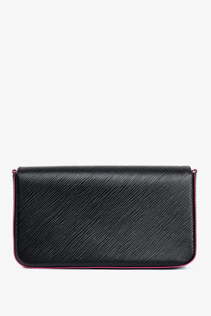 Louis Vuitton Felicie Noir & Fuchsia Epi Leather Pochette