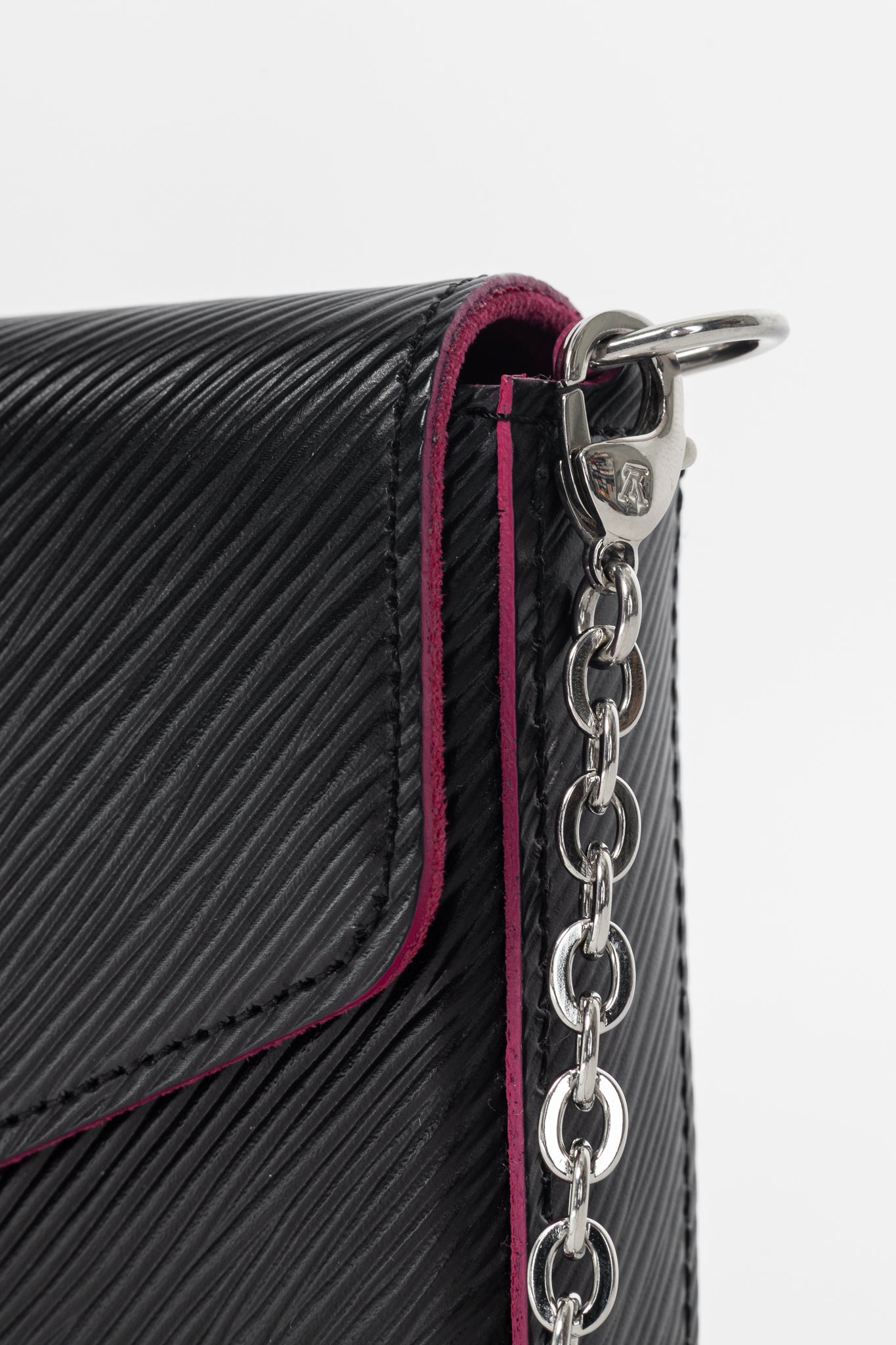 Louis Vuitton Felicie Noir & Fuchsia Epi Leather Pochette