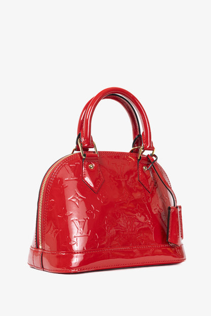 Louis Vuitton Alma BB Cerise Monogram Vernis Tote