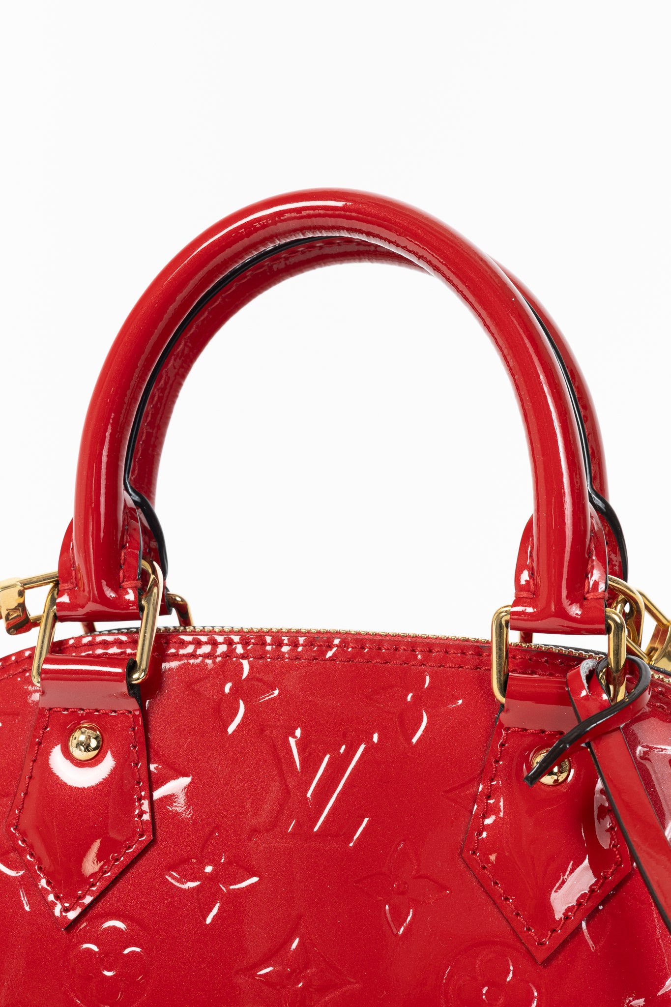 Louis Vuitton Alma BB Cerise Monogram Vernis Tote