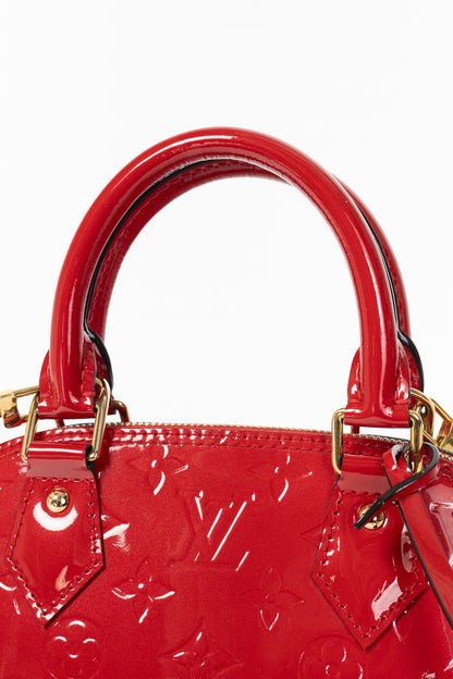 Louis Vuitton Alma BB Cerise Monogram Vernis Tote