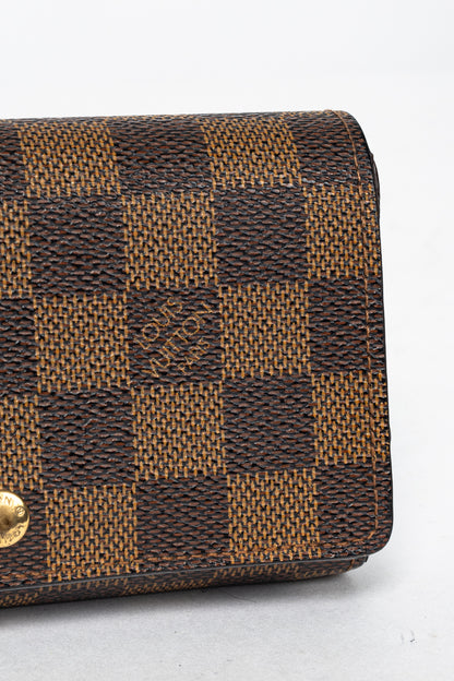 Louis Vuitton Tresor Damier Ebene Canvas Porte-Monnaie Billets Wallet