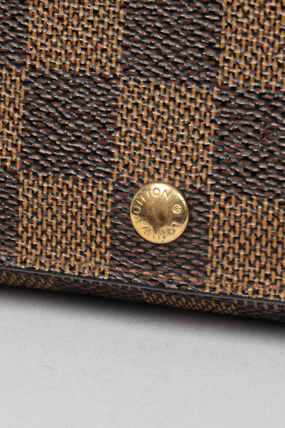 Louis Vuitton Tresor Damier Ebene Canvas Porte-Monnaie Billets Wallet