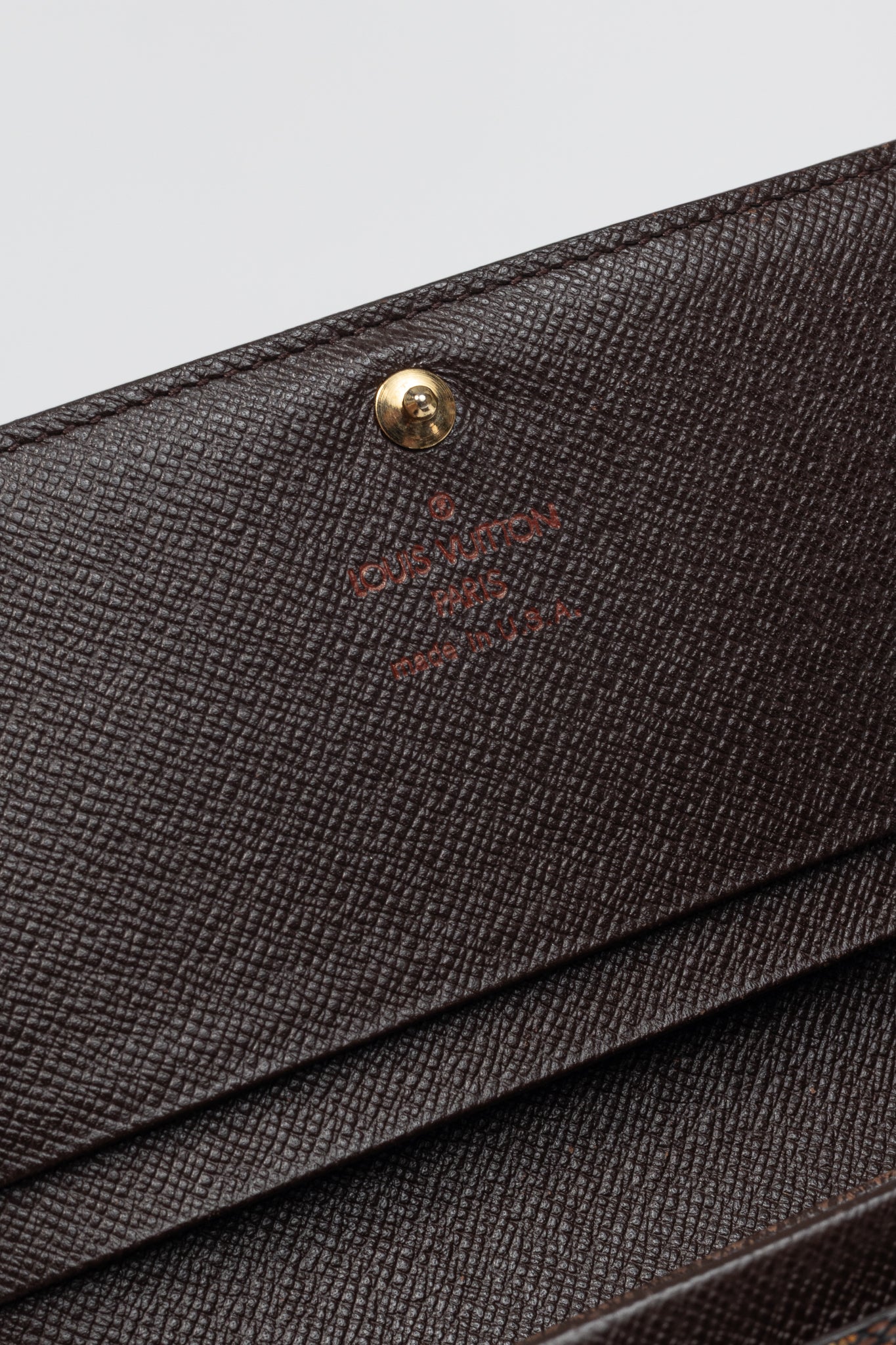 Louis Vuitton Tresor Damier Ebene Canvas Porte-Monnaie Billets Wallet