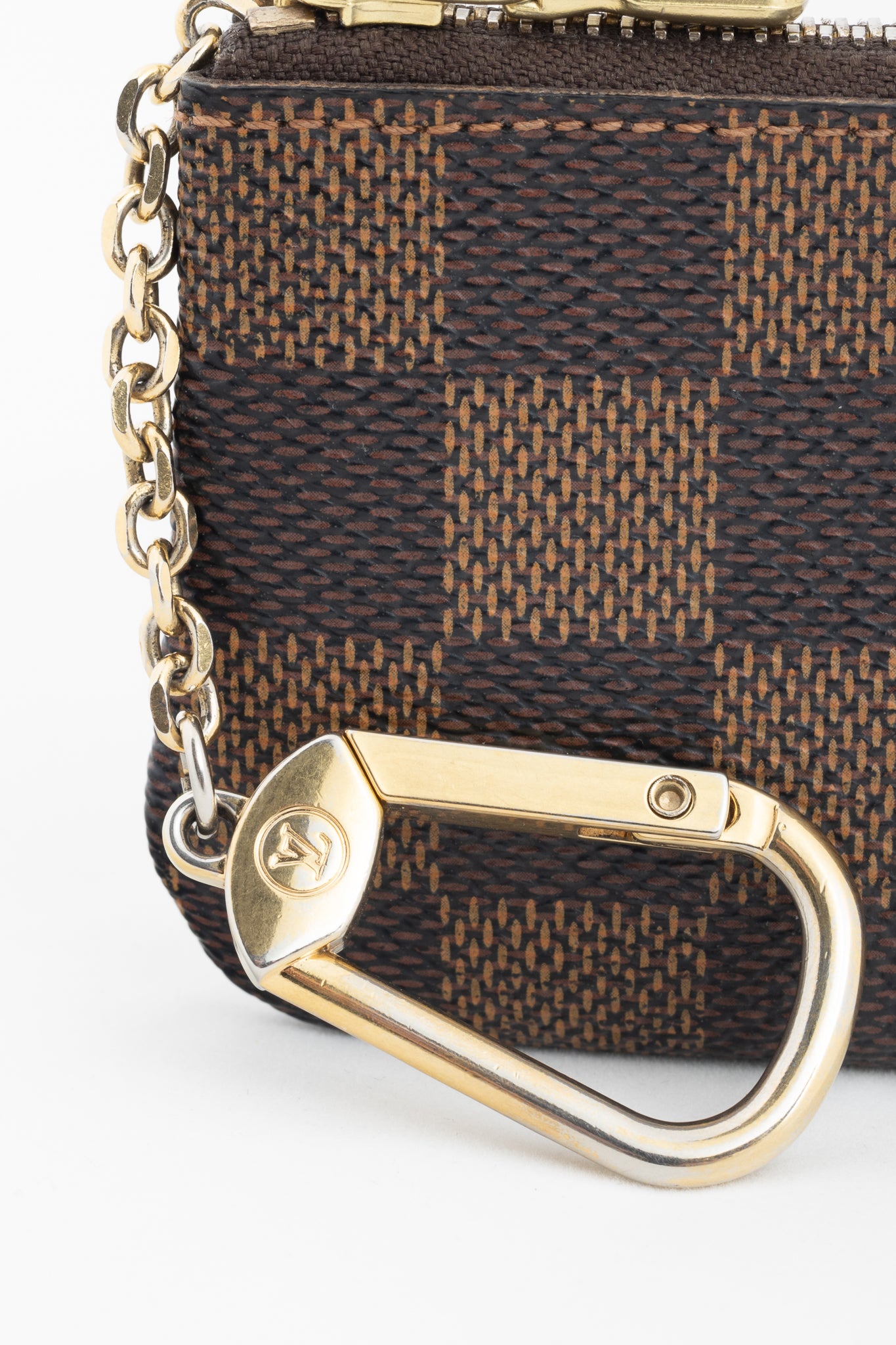 Louis Vuitton Damier Ebene Canvas Key Pouch
