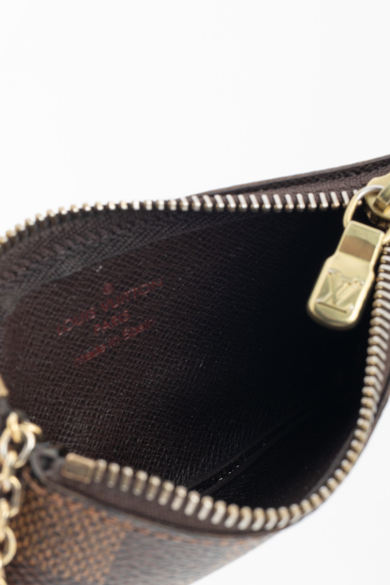 Louis Vuitton Damier Ebene Canvas Key Pouch