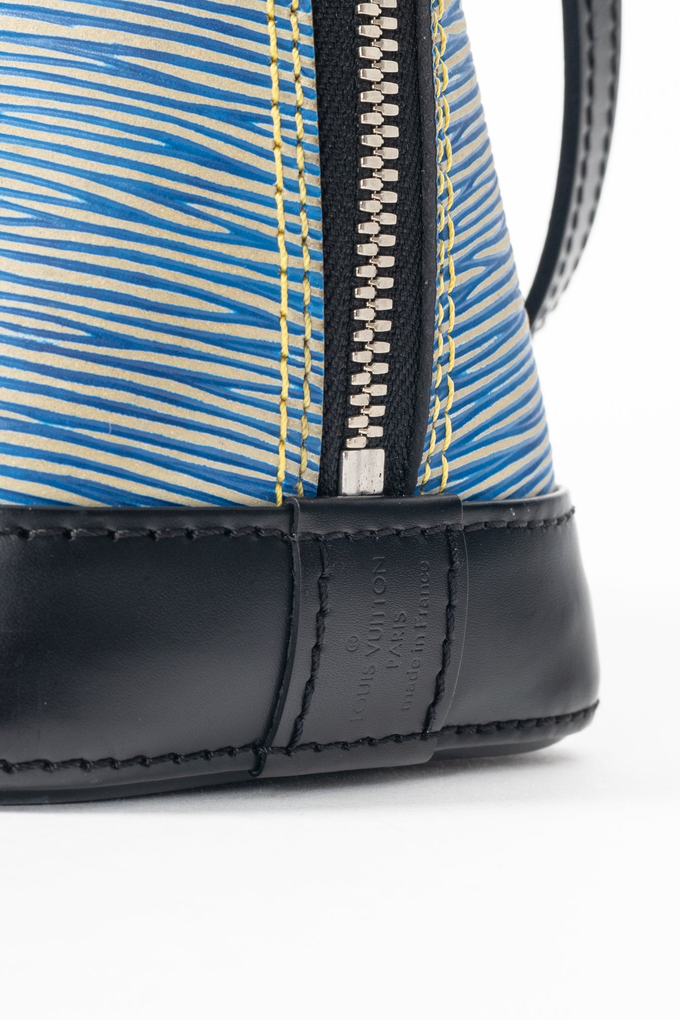 Louis Vuitton Alma BB Denim Epi Leather Tote