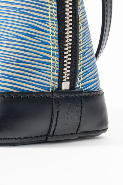 Louis Vuitton Alma BB Denim Epi Leather Tote
