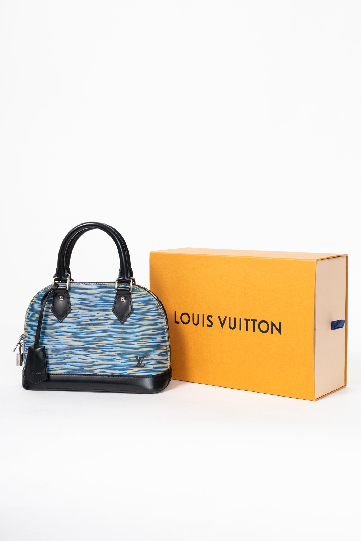 Louis Vuitton Alma BB Denim Epi Leather Tote