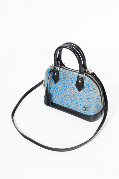Louis Vuitton Alma BB Denim Epi Leather Tote