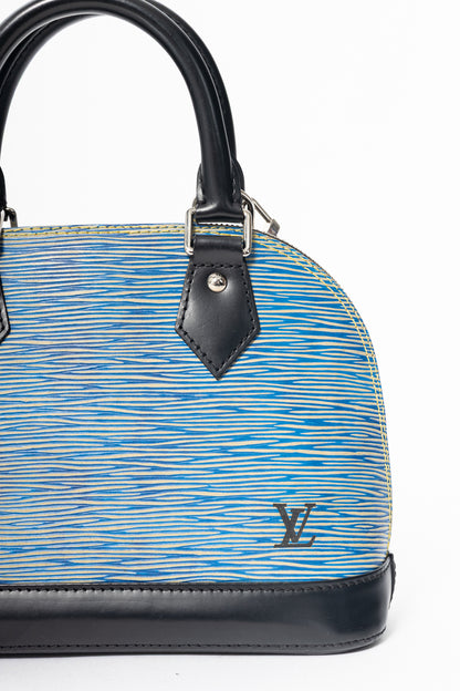 Louis Vuitton Alma BB Denim Epi Leather Tote