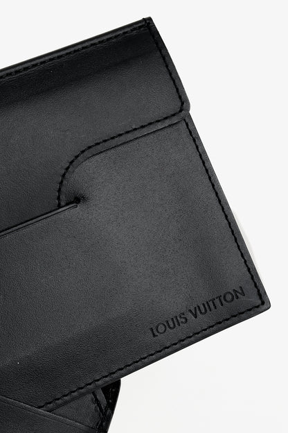Louis Vuitton Anouchka PM Black Mini Monogram Glace Leather Wallet