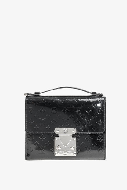 Louis Vuitton Anouchka PM Black Mini Monogram Glace Leather Wallet